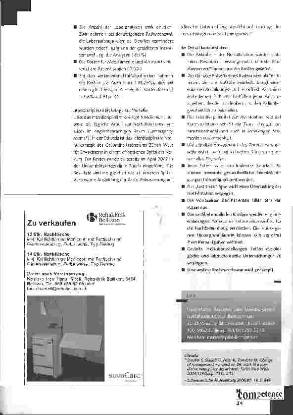 Vorschauseite 3: Interdisziplinär fährt die Notfallstation besser
