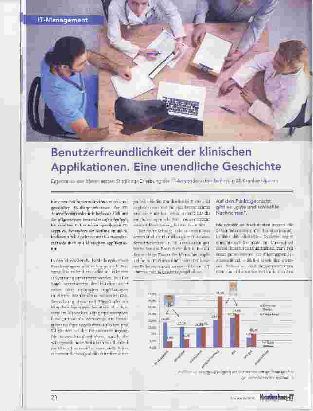Vorschauseite 1: Benutzerfreundlichkeit der klinischen Applikationen. Eine unendliche Geschichte