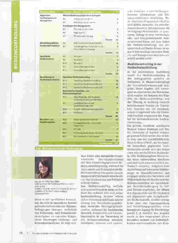 Vorschauseite 2: Die Akademisierung des Medizincontrollings