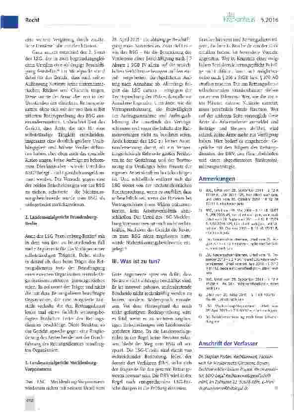 Vorschauseite 2: Notärzte in Not - Sind externe Ärzte im Rettungsdienst angestellt?