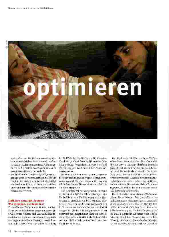 Vorschauseite 6: Das kleine Einmaleins des QM oder; Wie manage ich mich selbst?