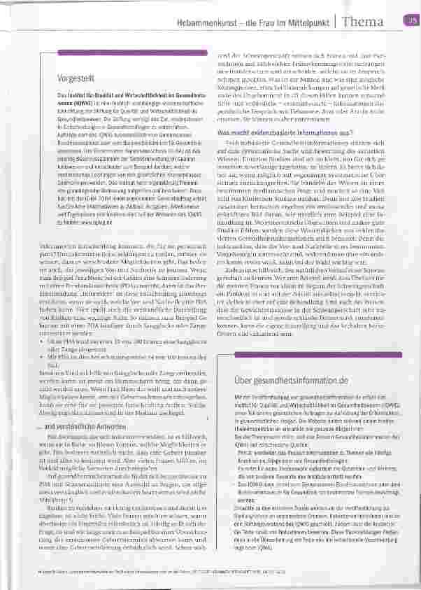 Vorschauseite 2: Verlässliche Informationen rund um die Geburt