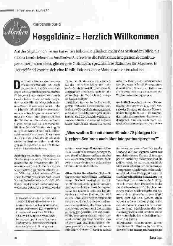 Vorschauseite 1: Hosgeldiniz = Herzlich Willkommen