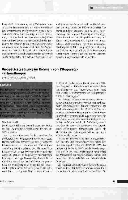 Vorschauseite 2: Anspruch auf Versorgung mit einer behinderten gerechten WaageLSG Rheinland-Pfalz vom 20.10.2005 (L 5 KR 189/04)