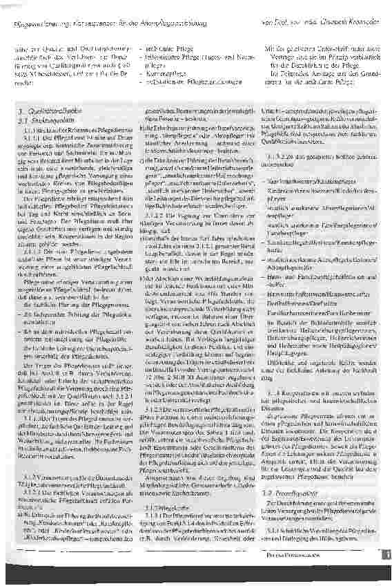 Vorschauseite 3: Pflegeversicherung: Konsequenzen für die Altenpflegeausbildung