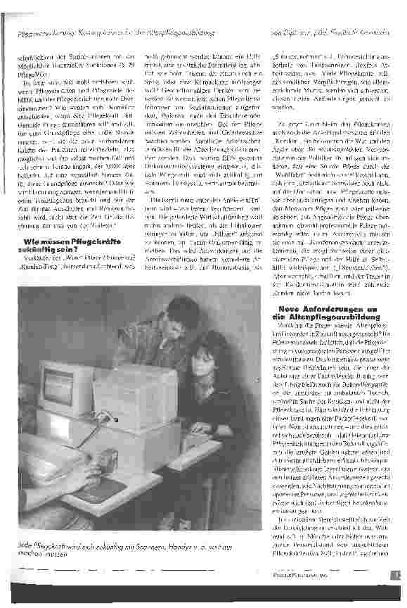 Vorschauseite 5: Pflegeversicherung: Konsequenzen für die Altenpflegeausbildung