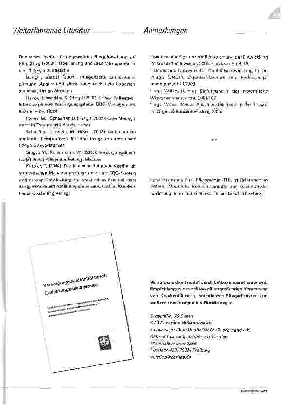 Vorschauseite 5: Systemgrenzen überwinden. Entlassungsmanagement als ein Beitrag zur transsektoralen Vernetzung