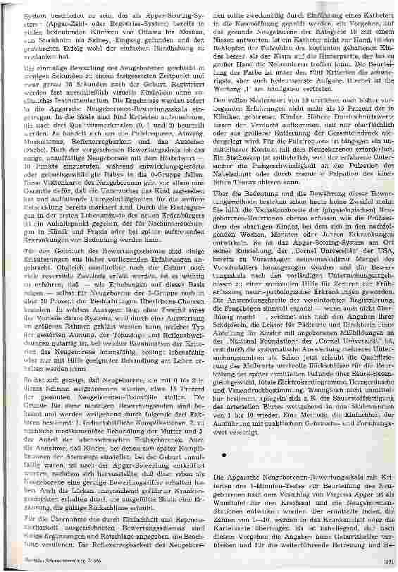 Vorschauseite 2: Die einheitliche Bewertung der Neugeborenen nach dem Apgar-Scorning- System