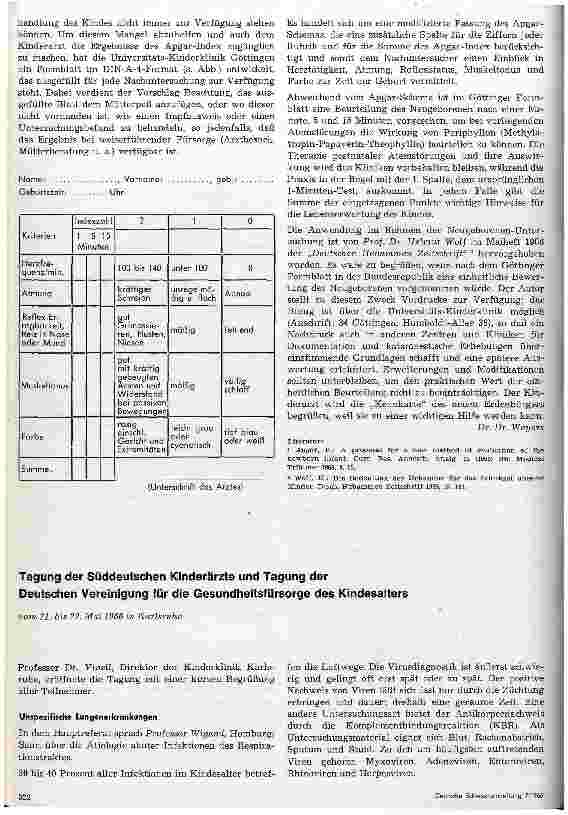 Vorschauseite 3: Die einheitliche Bewertung der Neugeborenen nach dem Apgar-Scorning- System