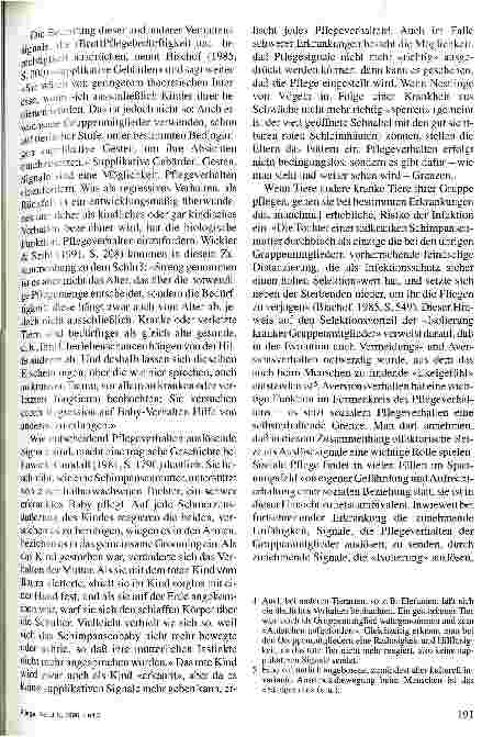 Vorschauseite 3: Auf der Suche nach den biologischen Wurzeln des Selbstpflegeund Pflegeverhaltens - 2. Teil