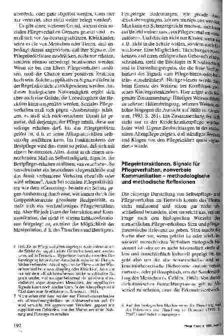 Vorschauseite 4: Auf der Suche nach den biologischen Wurzeln des Selbstpflegeund Pflegeverhaltens - 2. Teil