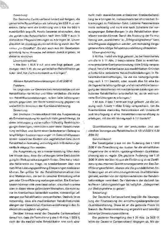 Vorschauseite 5: Gesundheitsreform - Stellungnahme des Deutschen Caritasverbandes zum Entwurf eines Gesetzes zur Stärkung des Wettbewerbs in der Gesetzlichen Krankenversicherung (GKV-Wettbewerbsst…