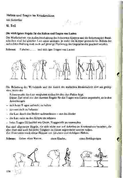 Vorschauseite 1: Heben und Tragen im Krankenhaus