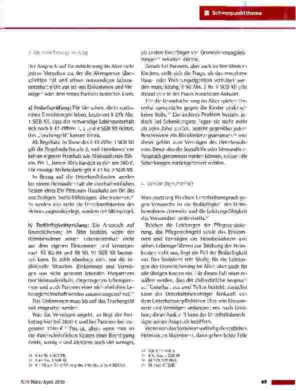 Vorschauseite 6: Die Verteilung der Kosten beim Aufenthalt in einem Seniorenheim - eine Übersicht
