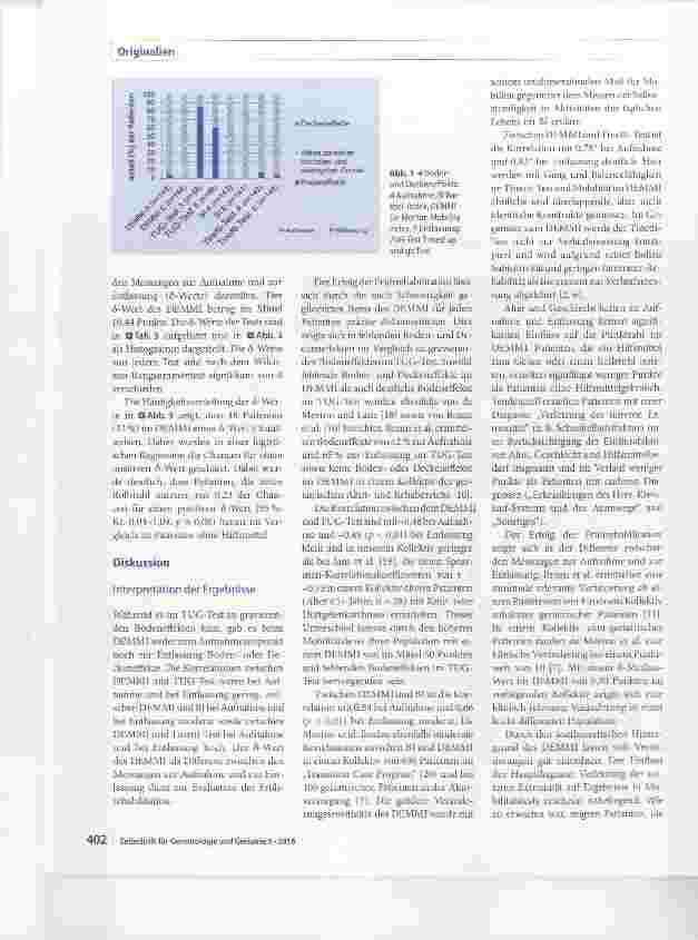 Vorschauseite 5: Der De Morton Mobility Index zur Evaluation der geriatrischen Frührehabilitation