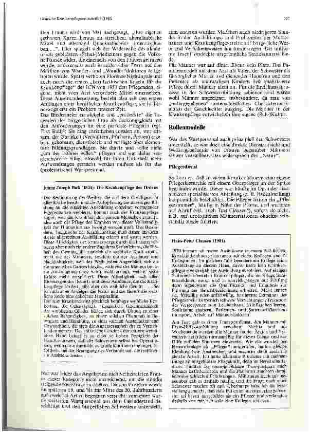 Vorschauseite 2: Männer und Frauen in der Krankenpflege