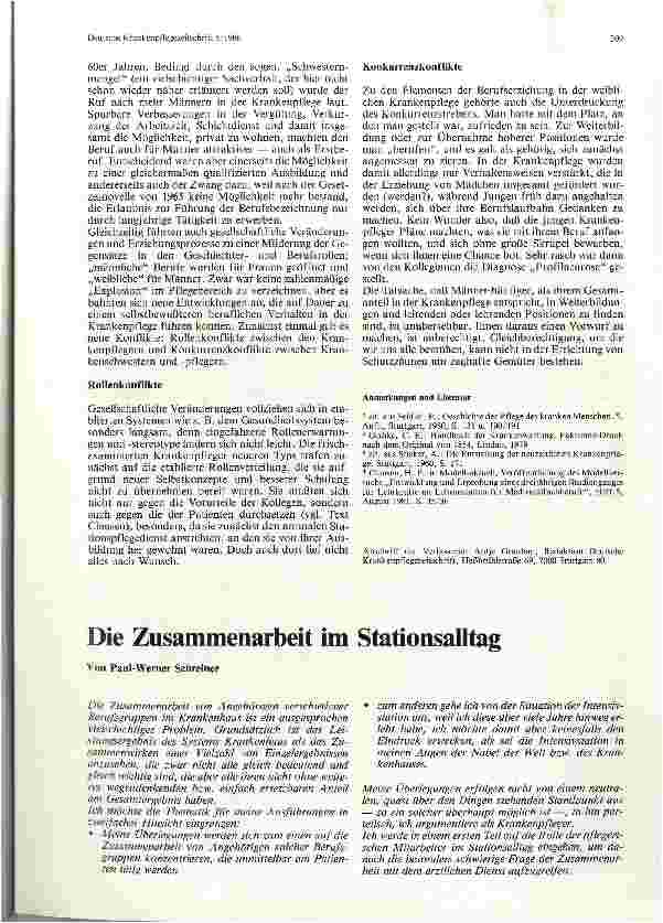 Vorschauseite 4: Männer und Frauen in der Krankenpflege