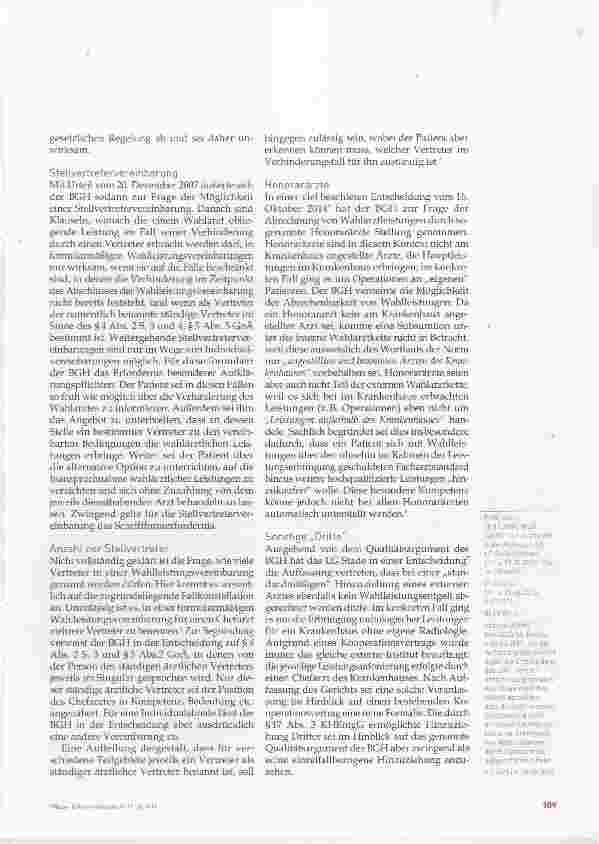 Vorschauseite 2: WahLLeistungsvereinbarungen eine aktuelle Übersicht