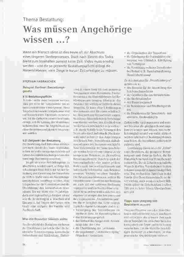 Vorschauseite 1: Was müssen Angehörige wissen