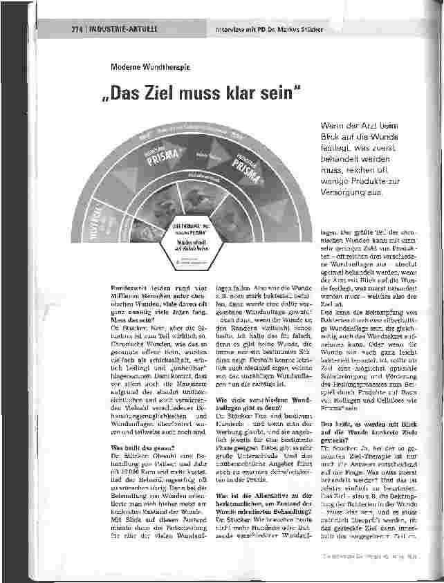 Vorschauseite 1: Moderne Wundtherapie - Das Ziel muss klar sein
