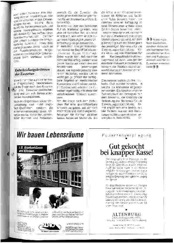 Vorschauseite 2: Kunden im weißen Kittel - wie bilden sich zuweisende Ärzte ihre Meinung über Kliniken.