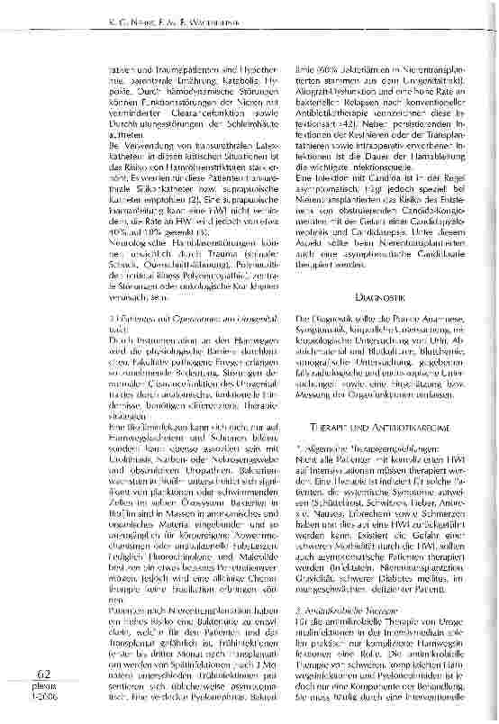 Vorschauseite 2: HARNWEGSINFEKTIONEN UND UROSEPSIS