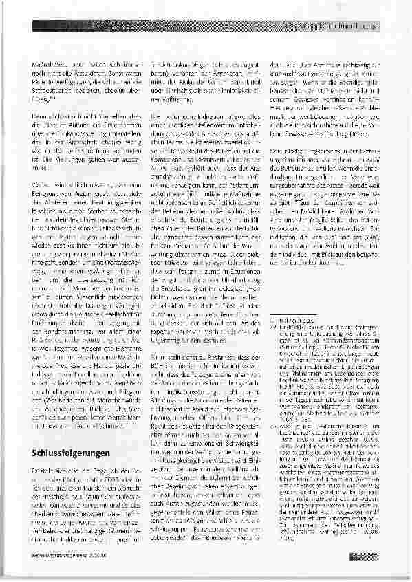 Vorschauseite 4: Die Bedeutung der ärztlichen Indikation bei Entscheidungen im Betreuungsfall