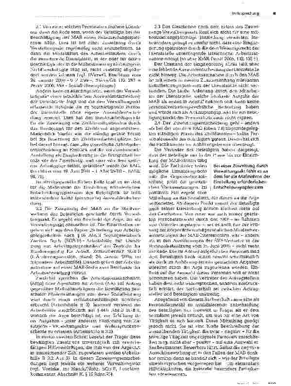 Vorschauseite 3: Mitbestimmung bei 1-Euro-Kräften