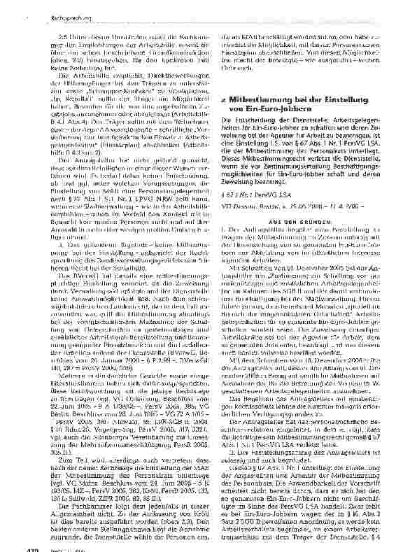 Vorschauseite 4: Mitbestimmung bei 1-Euro-Kräften