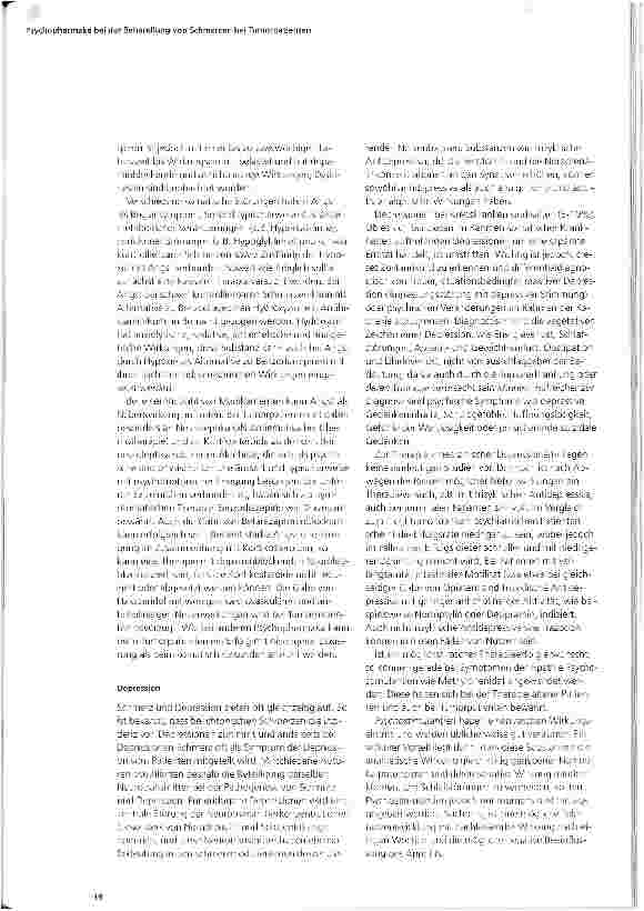 Vorschauseite 3: Psychopharmaka bei der Behandlung von Schmerzen von Tumorpatienten