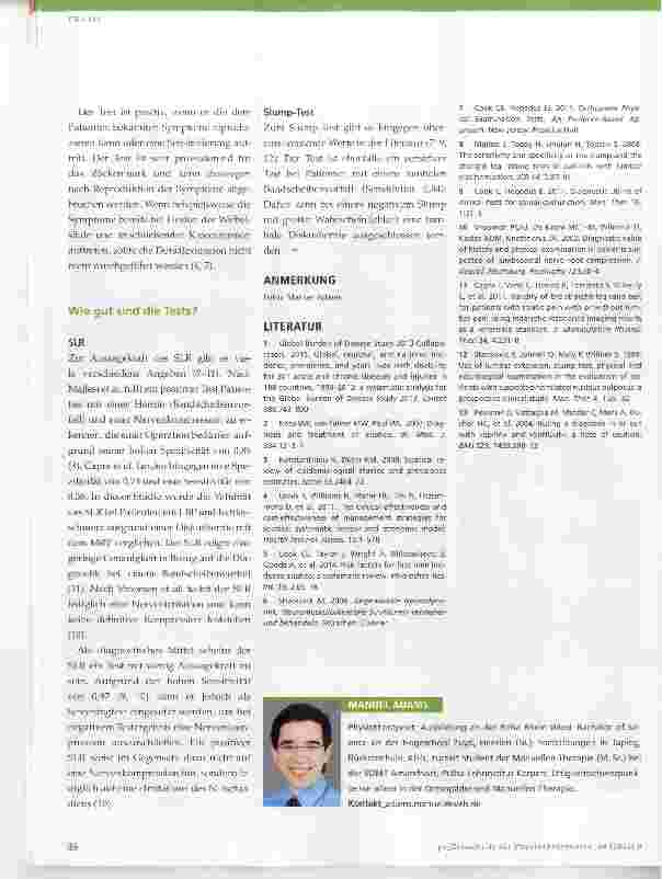 Vorschauseite 3: Nervenwurzelkompression oder nicht?