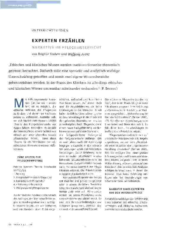 Vorschauseite 1: EXPERTEN ERZÄHLEN