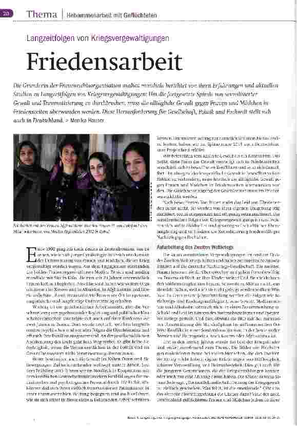 Vorschauseite 1: Friedensarbeit