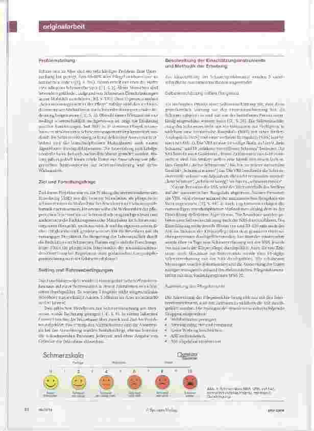Vorschauseite 2: Schmerzlinderung durch eine pflegerische Intervention in einem geriatrischen Pflegekrankenhaus