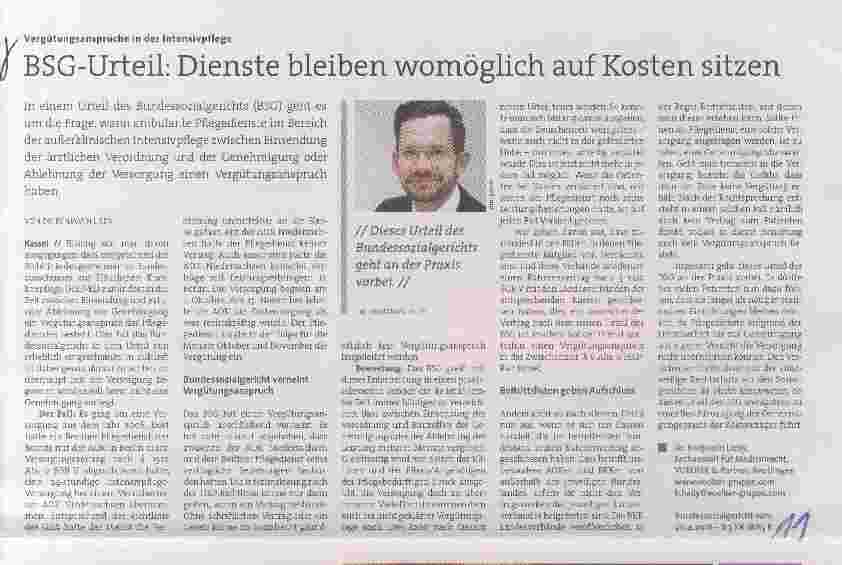 Vorschauseite 1: BSG-Urteil: Dienste bleiben womöglich auf Kosten sitzen