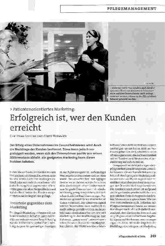 Vorschauseite 1: Erfolgreich ist, wer den Kunden erreicht