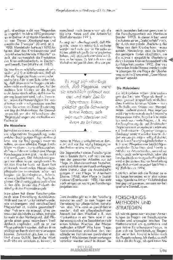Vorschauseite 3: Pflegeforschung - Anforderungen zur Weiterenrwicklung der Praxis
