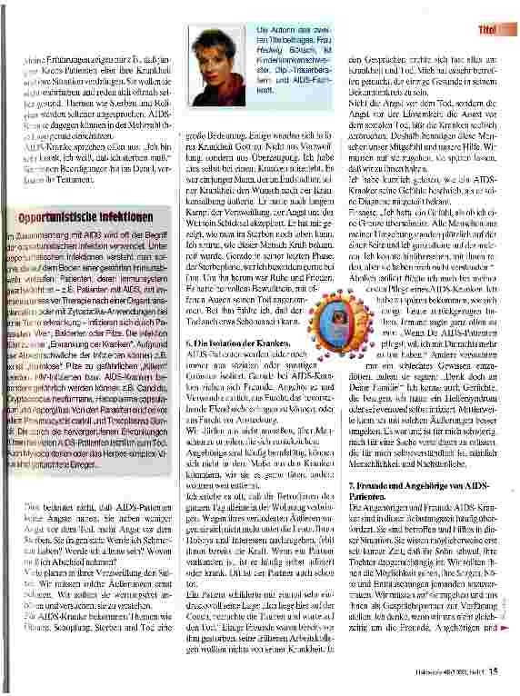 Vorschauseite 2: Pflege bei Aids