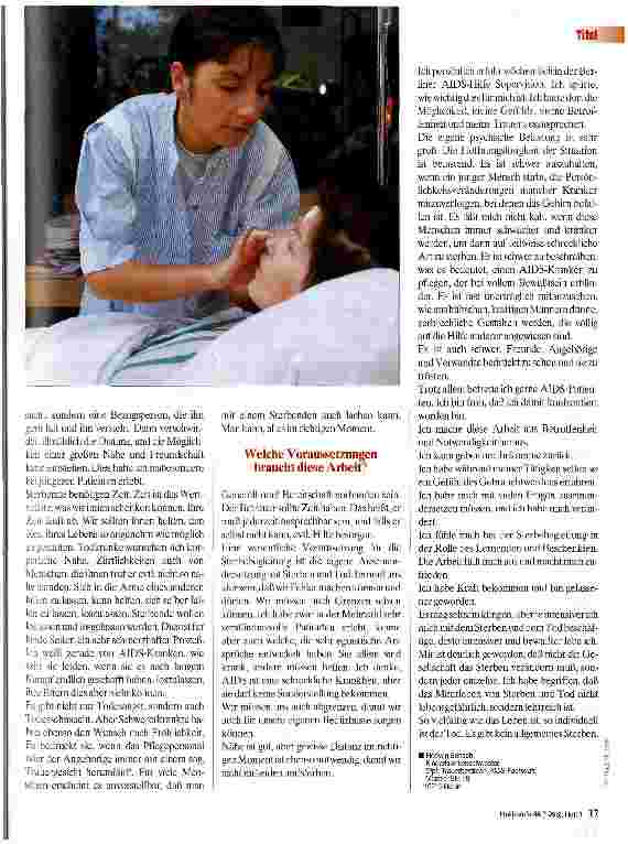 Vorschauseite 4: Pflege bei Aids