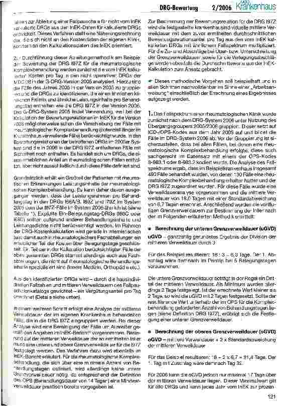 Vorschauseite 2: Methodik zur Bewertung von nicht bewerteten DRGs