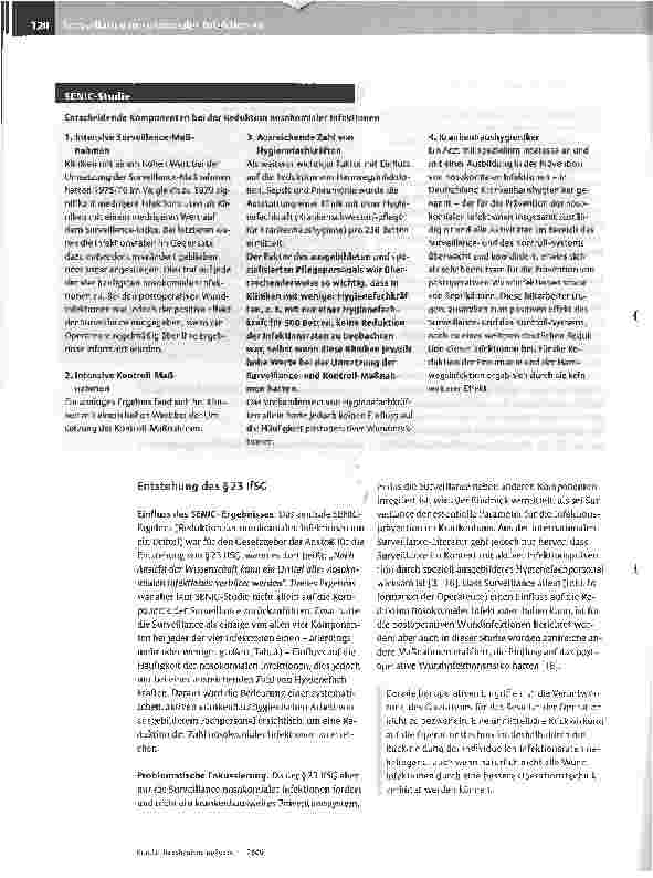 Vorschauseite 4: Surveillance nosokomialer Infektionen