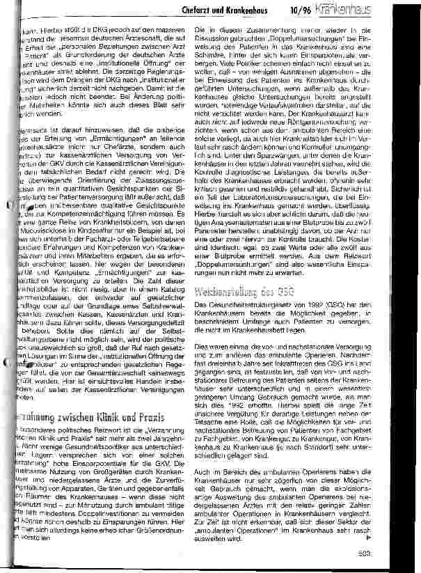 Vorschauseite 2: Die Stellung des leitenden Arztes im deutschen Krankenhaus