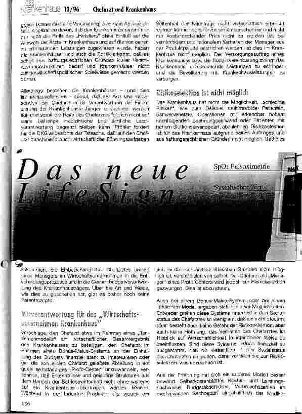 Vorschauseite 5: Die Stellung des leitenden Arztes im deutschen Krankenhaus