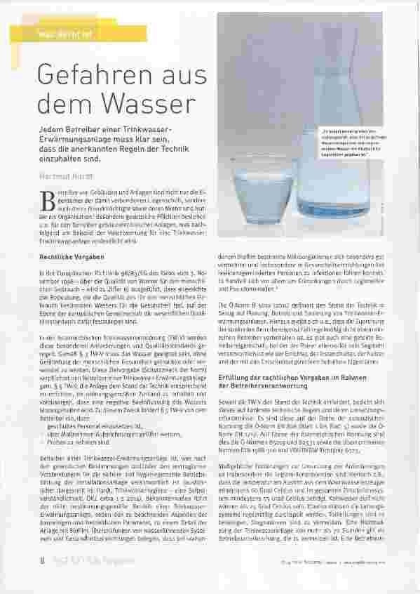 Vorschauseite 1: Gefahren aus dem Wasser