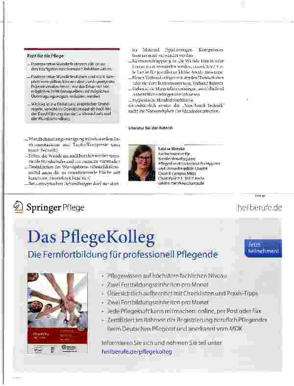 Vorschauseite 4: Wunde: Einfallstor für Staphyloccoccus aureus & Co