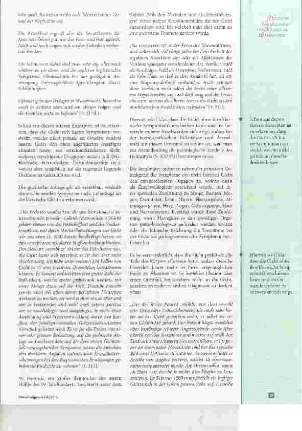 Vorschauseite 2: Homöopathie, Diagnose und atonische Gicht