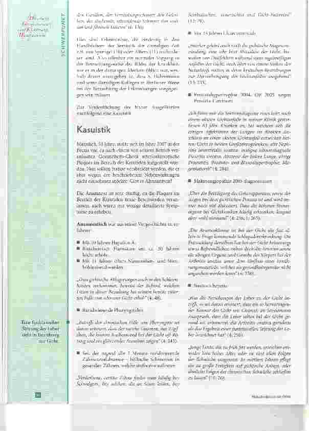 Vorschauseite 5: Homöopathie, Diagnose und atonische Gicht