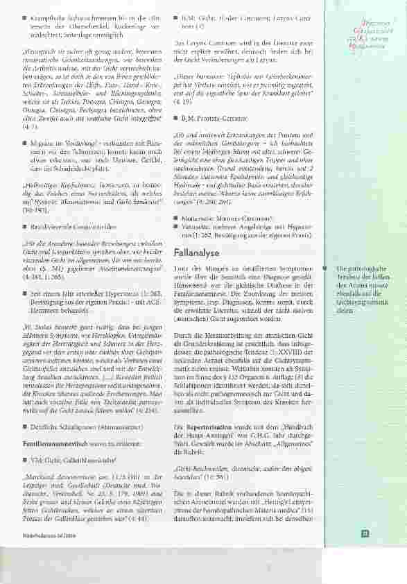 Vorschauseite 6: Homöopathie, Diagnose und atonische Gicht