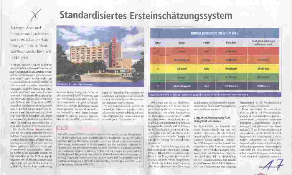 Vorschauseite 1: Standardisiertes Ersteinschätzungssystem