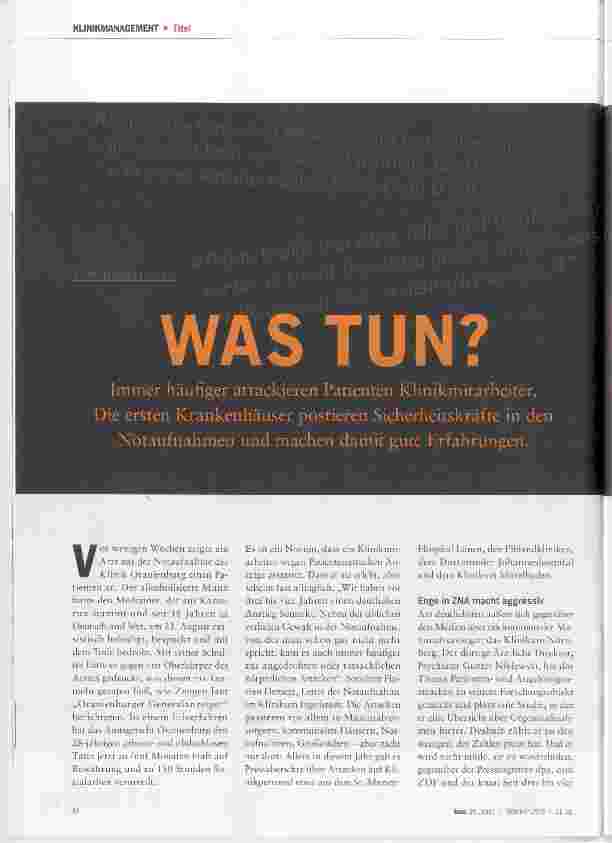Vorschauseite 1: WAS TUN?